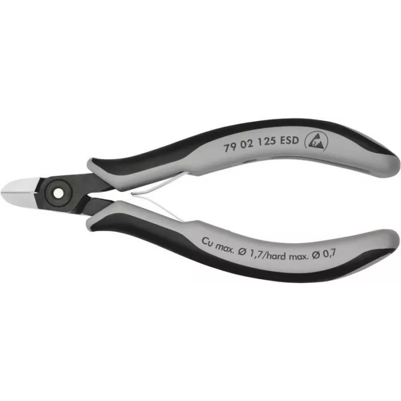 KNIPEX ESD-sivuleikkuri facetilla 125 mm 79 02 125 ESD