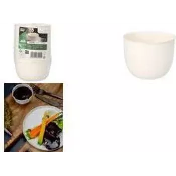 PAPSTAR sokeriruo'osta valmistetut kulhot pure Evidence, pyöreä, 175 ml, Ø 7,2 cm, valkoinen, 10 kpl (89993)