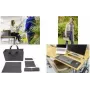 SIGEL BAB11 Desk Sharing Bag Classic L, tummanharmaa, 5-osainen sarja