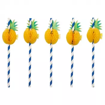 PAPSTAR ananas paperipillit, 200 mm, sininen/valkoinen, 250 kpl (87780)