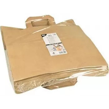 PAPSTAR paperikassi, 320 x 170 x 270 mm, ruskea voimapaperi, 70 g/m², 5 kg kantokyky, kahvalla - 1 kpl (86449)