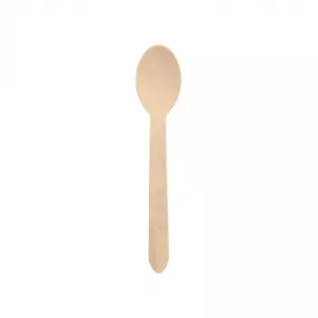 PAPSTAR pure puulusikka, 157 mm, koivupuu, luonnonvaalea, 500 kpl, biohajoava 86941