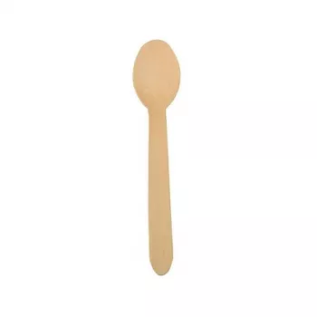 PAPSTAR pure puulusikka, 157 mm, koivupuu, luonnonvaalea, 500 kpl, biohajoava 86941