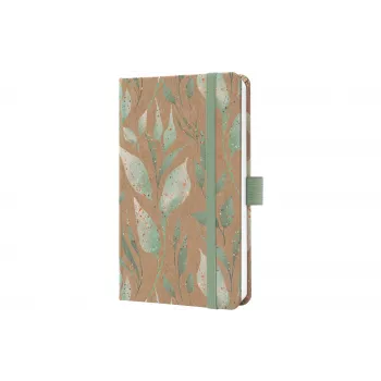 SIGEL viikkosuunnittelija Pure Sparkle Leaves kasvi 2026 monivärinen - A6 (J6802)