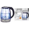 Little Balance LB 8520 lasinen vedenkeitin 1,8L 2200W borosilikaattilasi ruostumattomasta teräksestä valmistetuilla yksityiskohdilla ja sinisellä LED-valolla