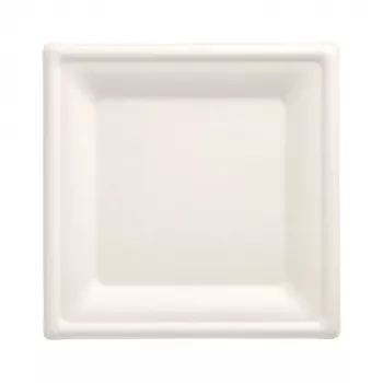 PAPSTAR Pure sokeriruokolautanen, neliömäinen, 200 x 200 mm, 50 kpl, kompostoitava, mikroaaltouuninkestävä 89744