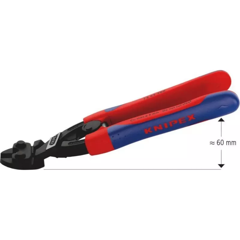 KNIPEX kompakti pulttisakset 200 mm 72 62 200