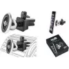 WEDO Dock-it Premium Mini magneettinen autotuuletusteline älypuhelimille, musta/hopea 60 15054