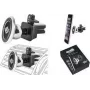 WEDO Dock-it Premium Mini magneettinen autotuuletusteline älypuhelimille, musta/hopea 60 15054