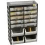Allit VarioPlus Basic 34 pienosalaatikosto, 20 vetolaatikkoa, muovi, harmaa, 305 x 170 x 435 mm 458160