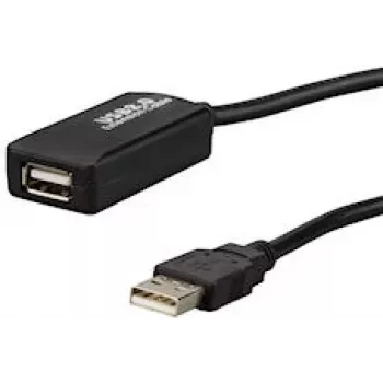 E+P CC 508/10 USB 2.0 jatkokaapeli, 10 m, musta 924560