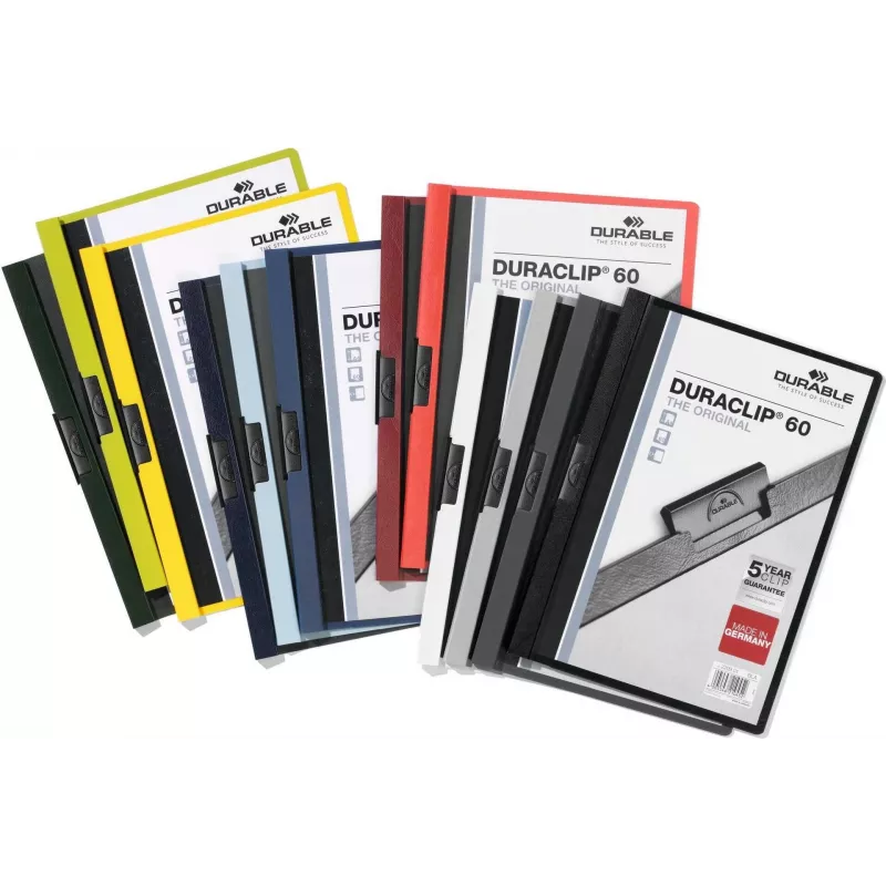 DURABLE DURACLIP 60 A4 puristinnide musta (25 kpl:n pakkaus) 220902