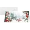 SIGEL DS645 joulukortti Scandinavian Snow, DIN Lang -vaakaformaatti, 250 g/m² valkoinen kartonki, mustesuihku/laser/kopiokone, 1 kpl