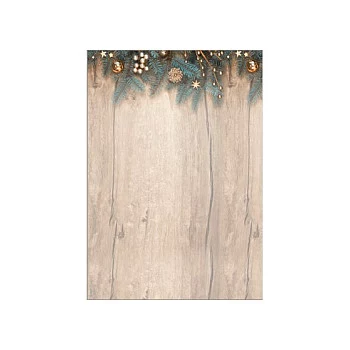 SIGEL joulukirjepaperi Golden Greens -aihe DIN A4 – 90 g/m² – A4 (DP664)