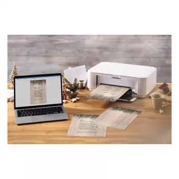SIGEL joulukirjepaperi Golden Greens -aihe DIN A4 – 90 g/m² – A4 (DP664)