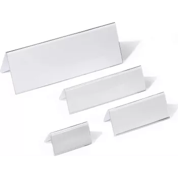 DURABLE pöytänimikyltti työnnettävä akryyli 61/122x150 mm, 10 kpl 803319