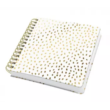 SIGEL Jolie Inspire Square Golden Rain kierrelehtiö A5 neliö blanko 120 g/m² JQ100