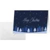 SIGEL DS635 joulukortti Snowflake Serenity A6 vaakasuunta (A5) mustesuihku-/laser-/kopiokoneelle, valkoinen kartonki 250 g/m², 1 kpl