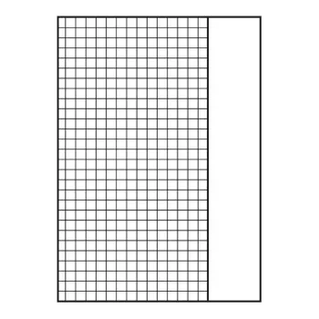 Oxford rengaskansion lisäpaperi A4 ruudullinen 50 arkkia 4-rei'itetty marginaalilla valkoinen 400131580
