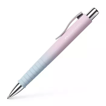 Faber-Castell Poly Ball Urban kuulakärkikynä, Blushing Sky, sininen muste, 0,6 mm XB, luukumaton otepinta 241131