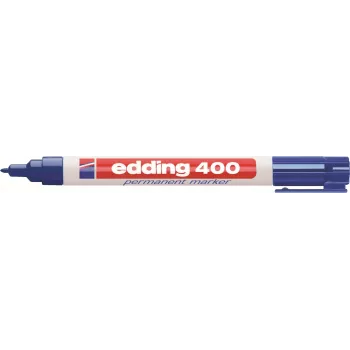 Edding 400 pysyvä merkkiainesarja 4-400-4-1999, musta/punainen/sininen/vihreä, vedenkestävä