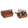 allit McPlus Carry Grillmeister kantolaukku ruskea alumiinikahvalla, 2 suurta lokeroa 8500908000
