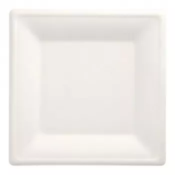 PAPSTAR Pure sokeriruokolautanen, neliö, 260 x 260 mm, 50 kpl, kompostoitava, mikroaaltouuninkestävä 89745