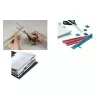 DURABLE TABFIX® itseliimautuvat hakemistomerkit 200x10 mm, läpinäkyvä, 5 kpl 840219