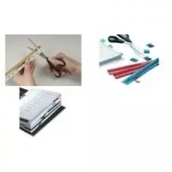 DURABLE TABFIX® itseliimautuvat hakemistomerkit 200x10 mm, läpinäkyvä, 5 kpl 840219