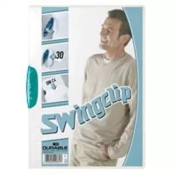 DURABLE SWINGCLIP 30 A4 puristin läpinäkyvä (25 kpl:n pakkaus) 226014