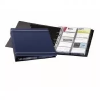 DURABLE VISIFIX 400 käyntikorttirengaskansio A4, 400 korttia, musta 238858