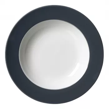 Ritzenhoff & Breker Doppio antrasiitti keittolautanen 220 mm posliini, 6 kpl:n setti 430219