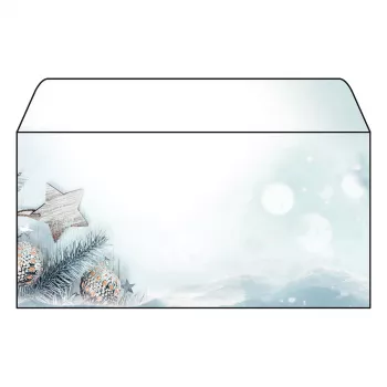 SIGEL Snow Star DL suunnittelupaperi 110 x 220 mm 80 g/m² sininen/valkoinen DU312