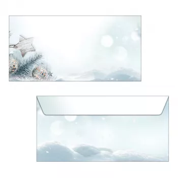 SIGEL Snow Star DL suunnittelupaperi 110 x 220 mm 80 g/m² sininen/valkoinen DU312