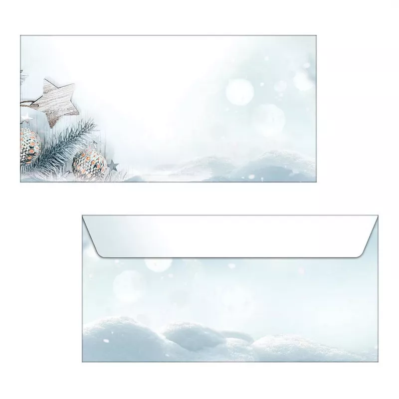 SIGEL Snow Star DL suunnittelupaperi 110 x 220 mm 80 g/m² sininen/valkoinen DU312
