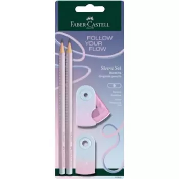 Faber-Castell GRIP Flow Edition kirjoitussetti, Blushing Sky, 2 lyijykynää (B) 117007