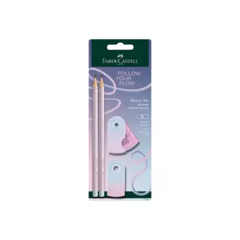 Faber-Castell GRIP Flow Edition kirjoitussetti, Blushing Sky, 2 lyijykynää (B) 117007