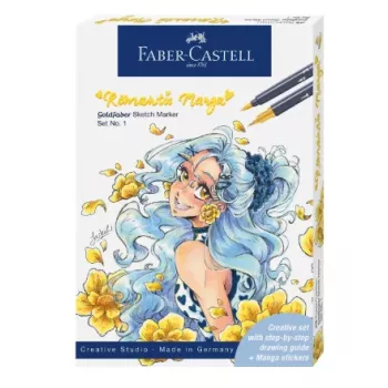 Faber-Castell GoldFaber Sketch Marker -sarja Romantic Manga (6 alkoholipohjaista kaksipäistä tussia) 164701