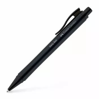 Faber-Castell Daily Ball painokuulakärkikynä, sininen muste, 0,6 mm XB, musta luistamaton kahva 140690