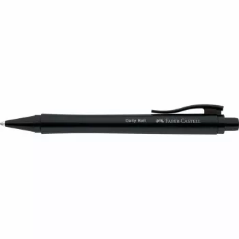 Faber-Castell Daily Ball painokuulakärkikynä, sininen muste, 0,6 mm XB, musta luistamaton kahva 140690