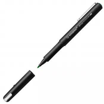 STABILO Fineliner dr!ver, medium, vihreä, tahriintumaton ja hajuton vesipohjainen muste, 1 kpl (1089/36)