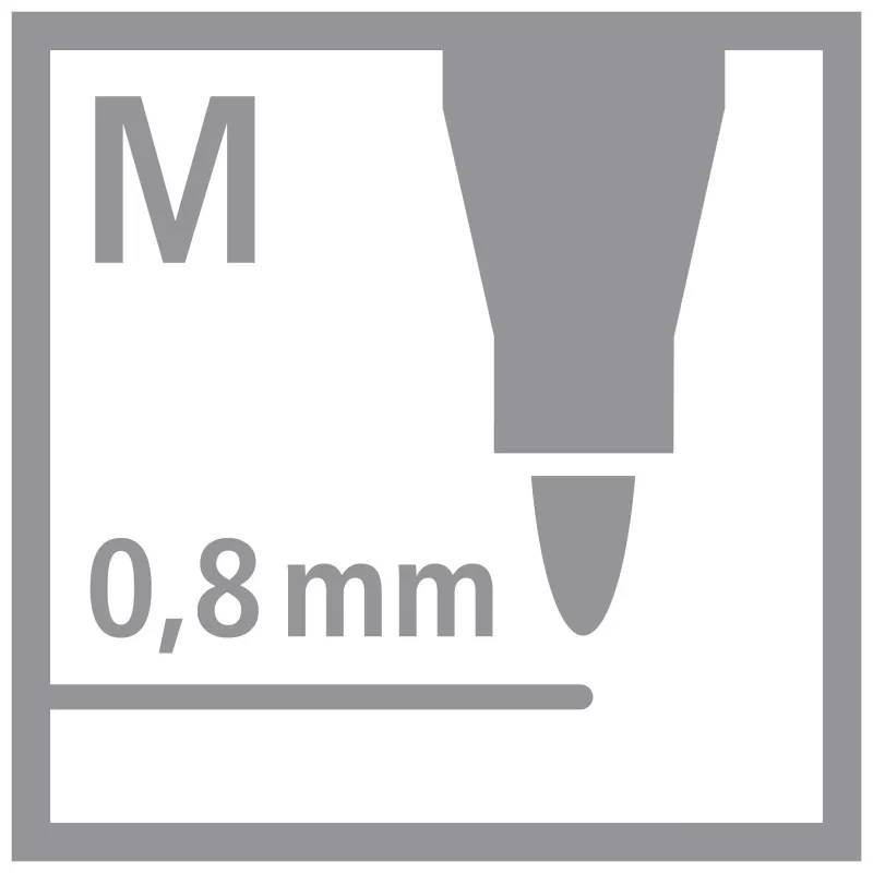 STABILO Fineliner dr!ver, medium, vihreä, tahriintumaton ja hajuton vesipohjainen muste, 1 kpl (1089/36)