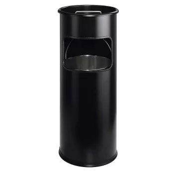 DURABLE metalliroskakori 17L pyöreä tuhkakupilla, musta 333001