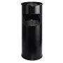 DURABLE metalliroskakori 17L pyöreä tuhkakupilla, musta 333001