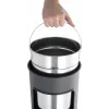 DURABLE metalliroskakori 17L pyöreä tuhkakupilla, musta 333001