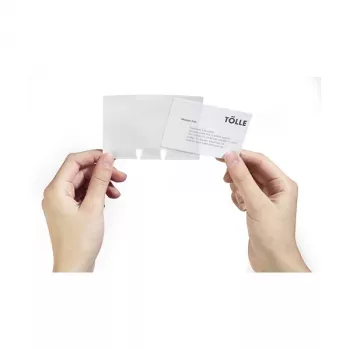 DURABLE VISIFIX FLIP/DESK/CUBO laajennussarja, 40 henkilökorttipidikkeen inserttiä ja yhdistelmäklipsiä, 90 x 54 mm 241819