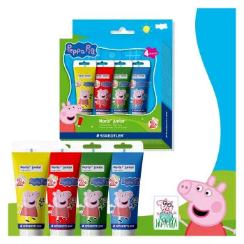 STAEDTLER Noris junior Peppa Pig sormivärit, 4 x 150 ml, 2-vuotiaasta 8814 L1