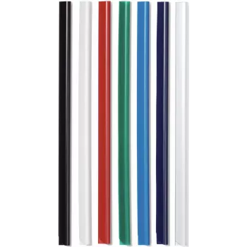 DURABLE DURACLIP A4 kiinnityslistat 6 mm läpinäkyvä (50 kpl:n pakkaus) 293119