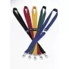 DURABLE tekstiilikaulanauha 20 karabiinilla, punainen, 10 kpl (813703)