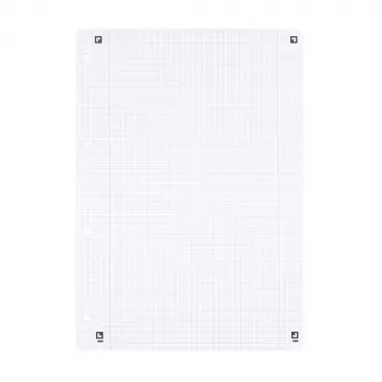 Oxford A4 ruudullinen täyttöpaperi, 50 arkkia, 4-rei'itetty, viivoitus 28 400131584